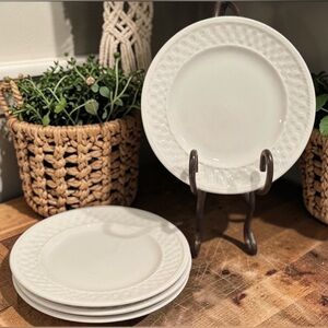 Vintage SET OF 4 Oneida Westerly Basket side plates 6in.